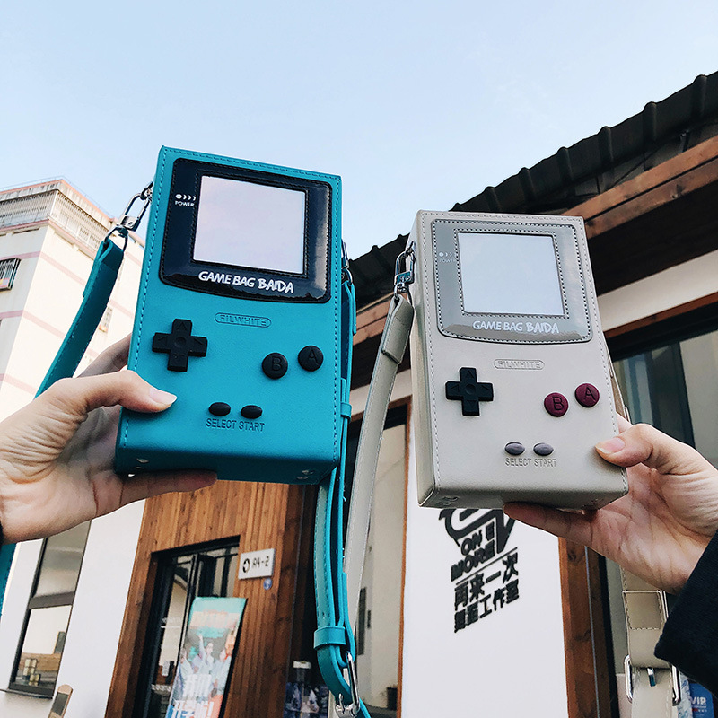 Retro Gaming Station - Borsa a tracolla mini a forma