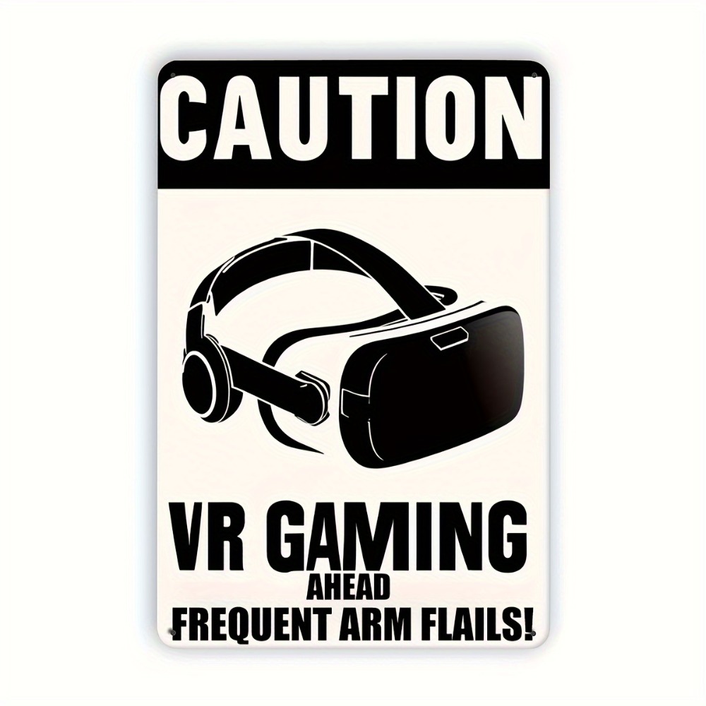 Retro Gaming Vr - 1 Pezzo Targa in Metallo VR
