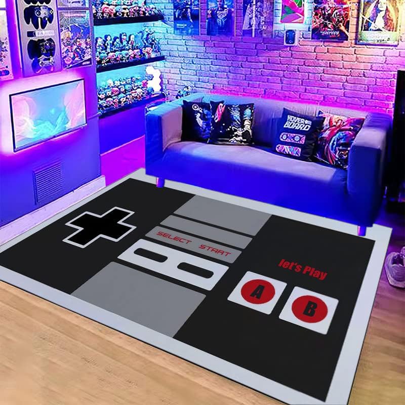 Retro Gaming Rug - Tappeto a Tema Controller NES Vintage,