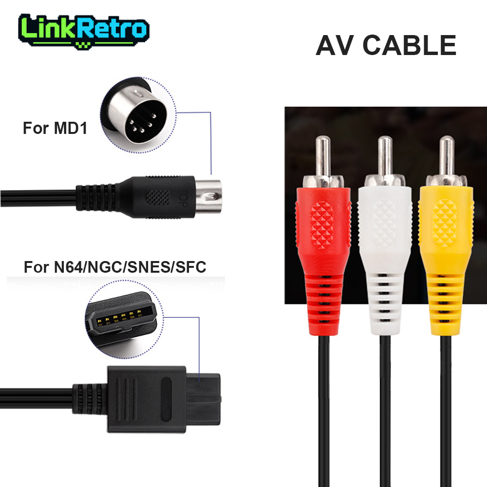 Composite Rca Cable - Cavo Composito AV Nero LinkRetro, Cavo