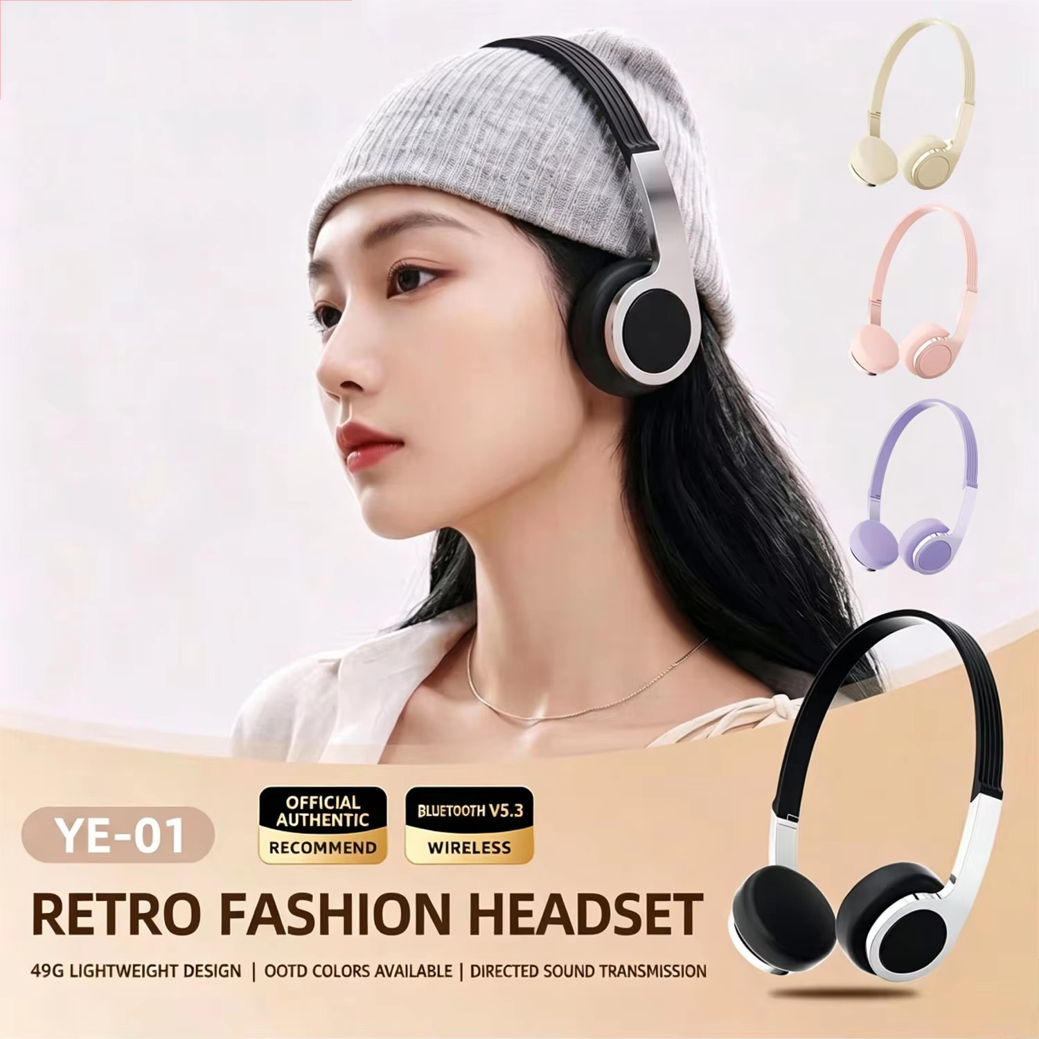 Retro Gaming Cable - Nuove Cuffie Bluetooth Retrò Compatte Over-Ear