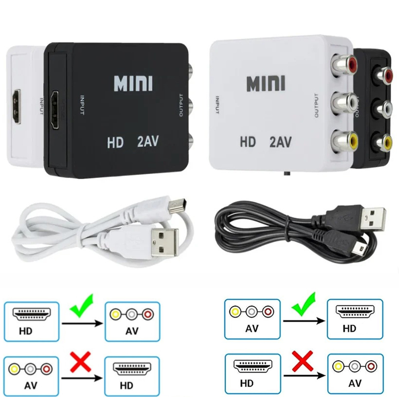 Composite Rca Cable - Adattatore HDMI-compatibile a AV RCA, Adattatore