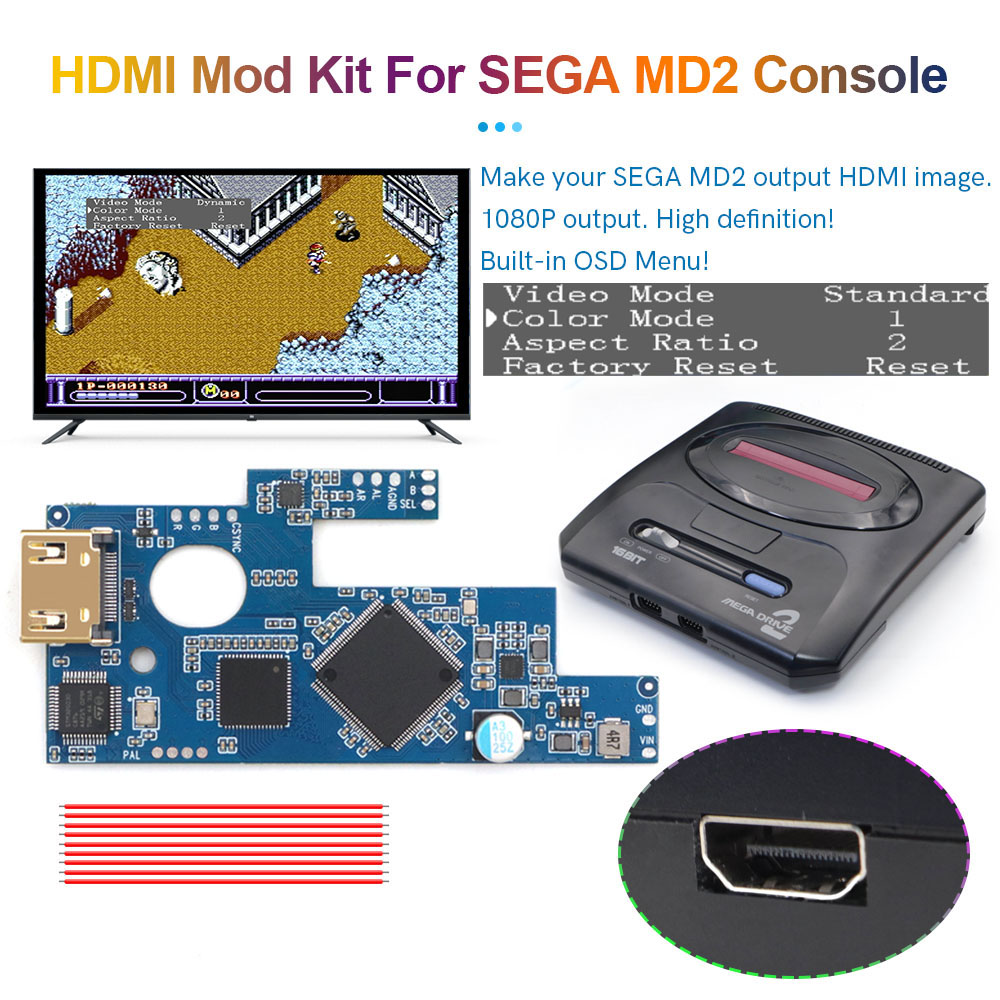 Hispeedido SEGA MD2 HDMI Per S - Retro Gaming Cable recensione e prezzo