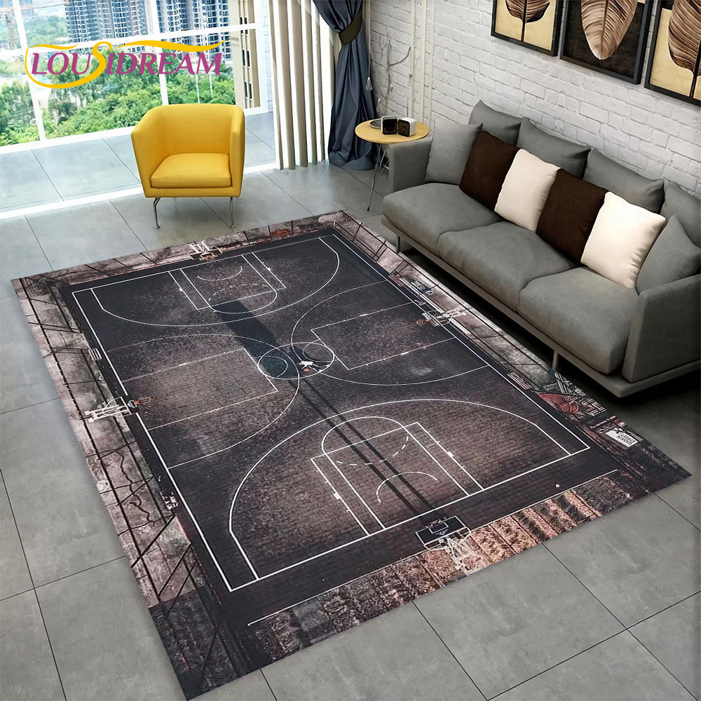 3D basket Cour Cartoon Area ta - Retro Gaming Rug recensione e prezzo