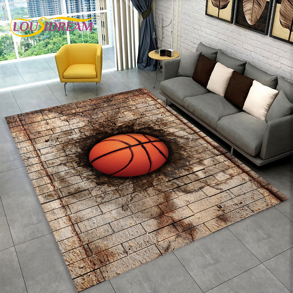 3D basket Cour Cartoon Area ta - Retro Gaming Rug recensione e prezzo