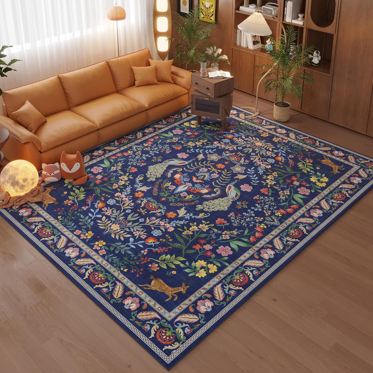 Tappeto Floreale con Pavone Bl - Retro Gaming Rug recensione e prezzo